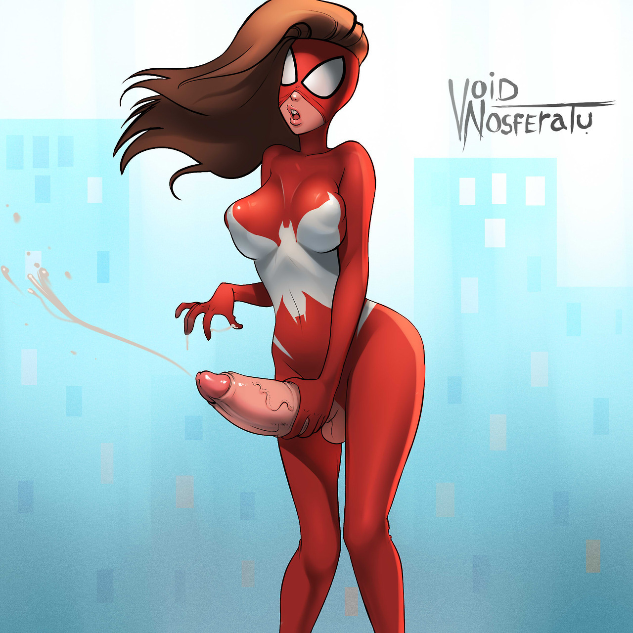 Spider woman futanari