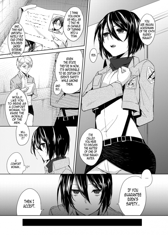 (COMIC1☆7) [SIOP (Nimaru)] Mikasa Choukyou Houkokusho  Mikasa's Training Report (_02