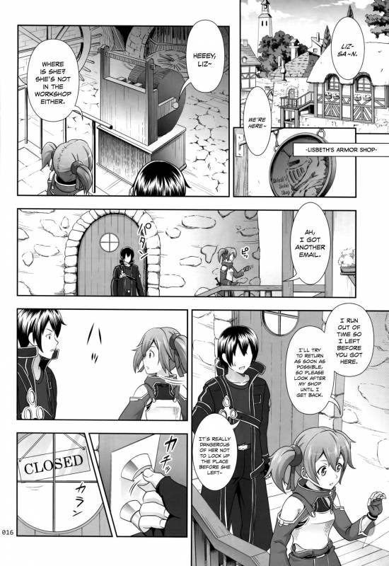 (COMIC1☆8) [antyuumosaku (malcorond)] Silica no Usuusu na Ehon 3 (Sword Art Online) [English] [EHCOVE]_14