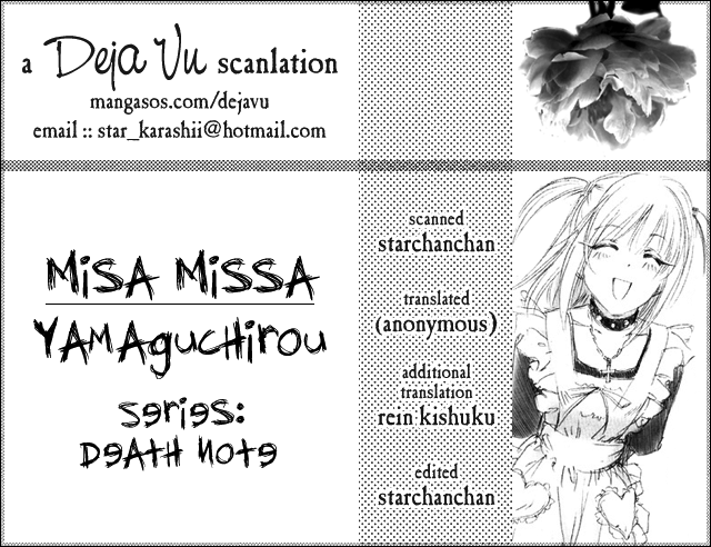 (CR37) [Yamaguchirou (Yamaguchi Shinji)] MISA MISSA (Death Note) [English] {Deja Vu}_02