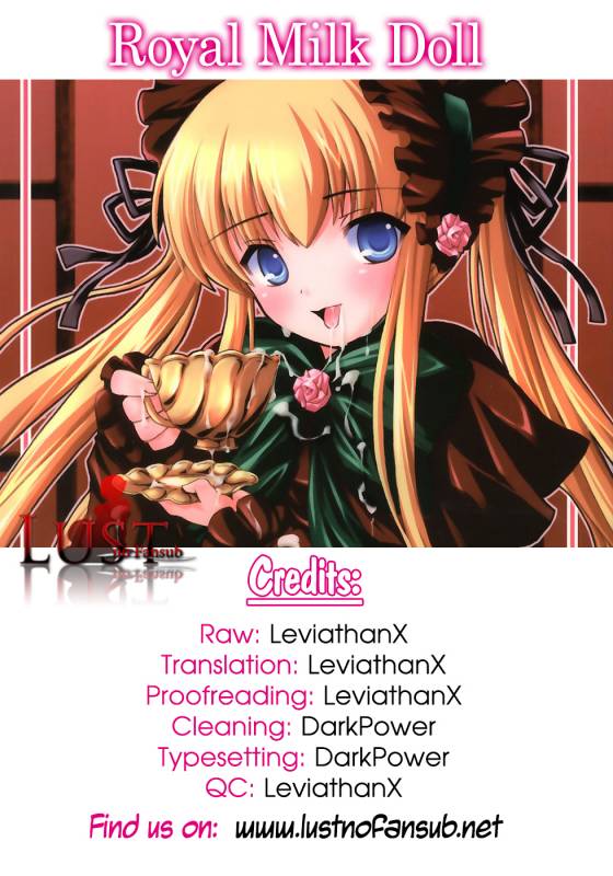 (CSP4) [KURUBUSI-KAI (Dowarukofu, Shinshin)] Royal Milk Doll (Rozen Maiden) [English] [Dece_26