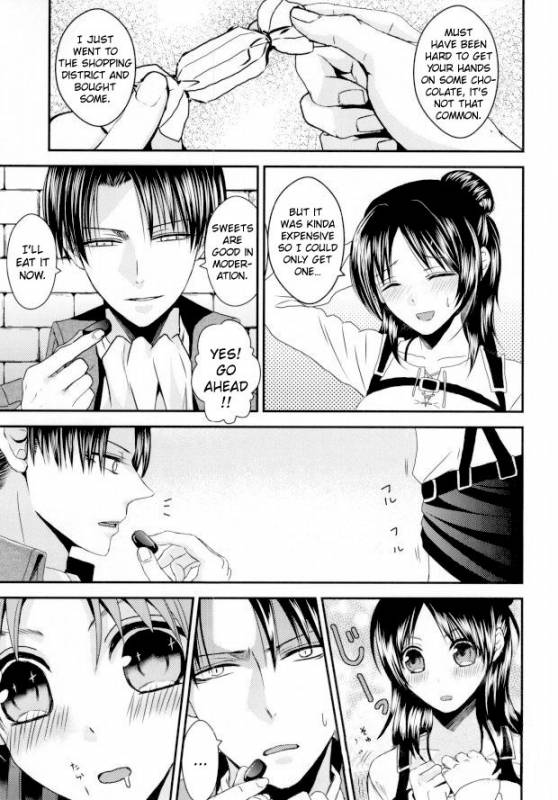 (FALL OF WALL5) [Gekidan Futari (Yukiruru)] ChocoEre! (Shingeki no Kyojin) [English] {Hennojin}_03