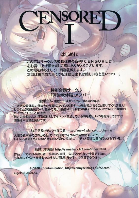 (Reitaisai 9) [Osen Nantai Neko (Shokushu-san, Wazakita, Ika, eigetu)] CENSORED I (Touhou Project)_01