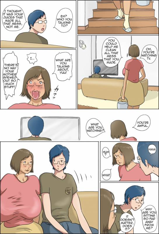 [Zenmai Kourogi] Haha to Musuko no Kazoku Seikatsu  Family Life of Mother and Son [English] [Amoskandy_034