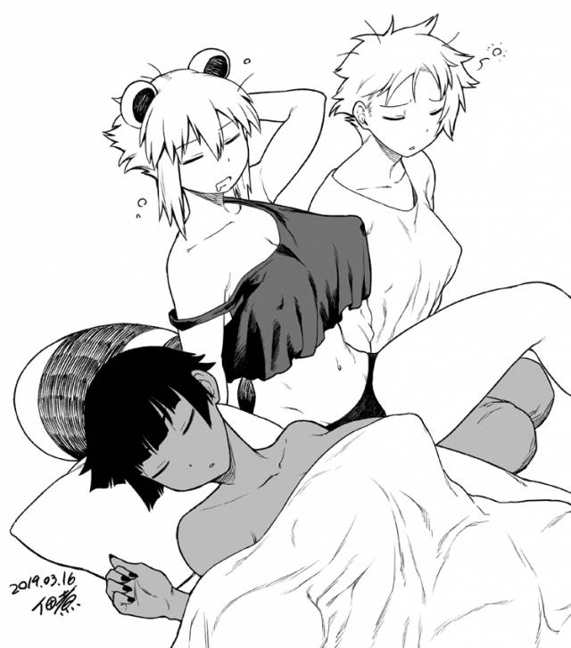 tsukudani (coke-buta)araiguma-san+nefertari (tsukudani)+tsurime-chan3ef3ed9e7c82edd36827fde1e4129399