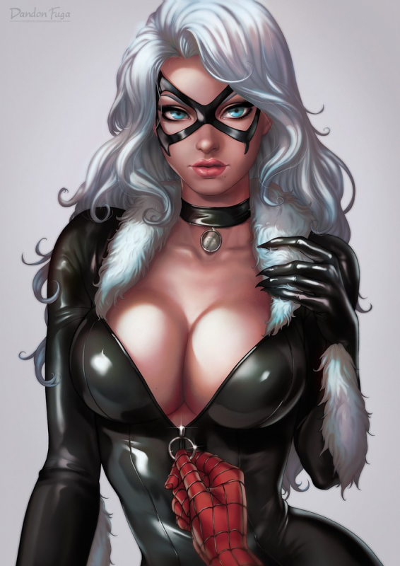 dandon fugablack cat+black cat (marvel)+felicia hardy+peter parker+spider-man5a09a1f2da95c477ac61e3c516dedb61