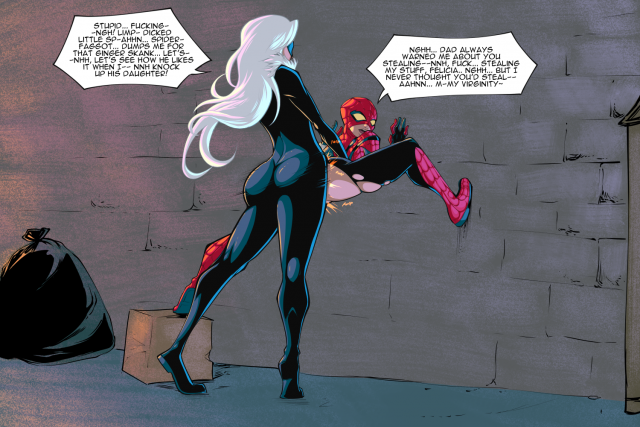 bakuhakublack cat (marvel)+felicia hardy+mayday parker+spider-girl8b2952607b8c6e03e2c4f1ae15c1d88e