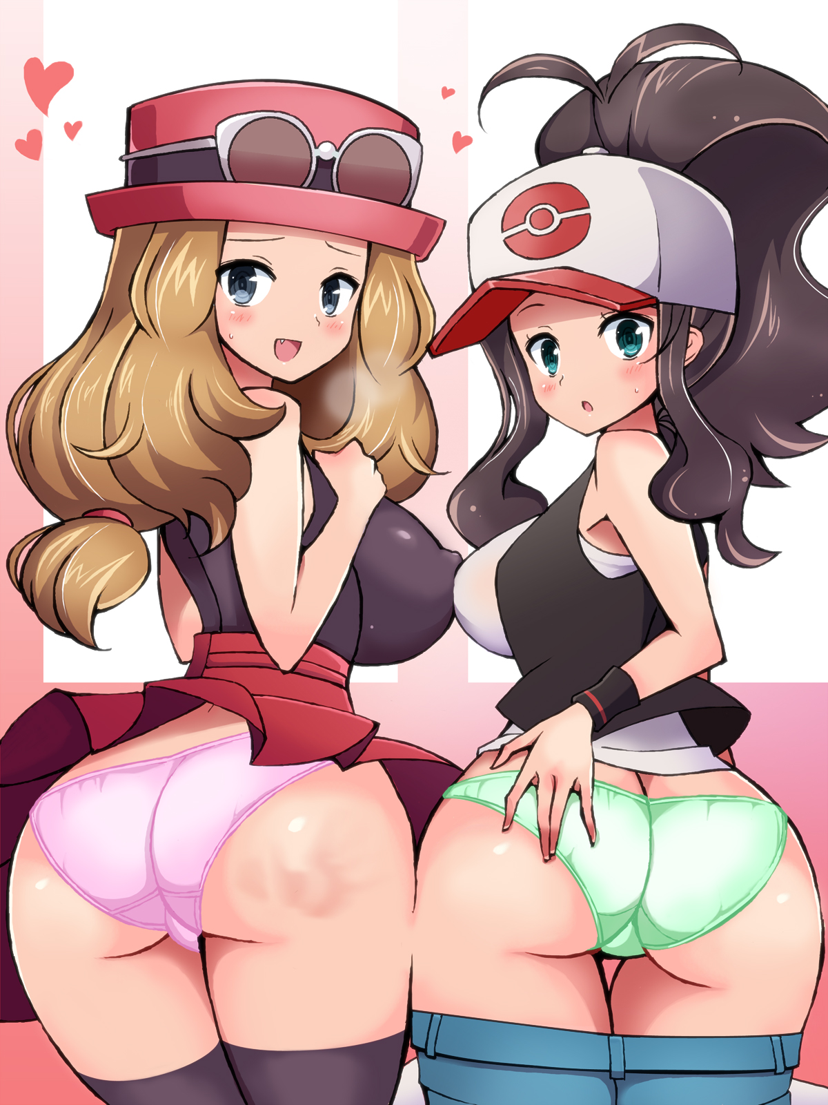 hilda (pokemon)+serena (pokemon) .