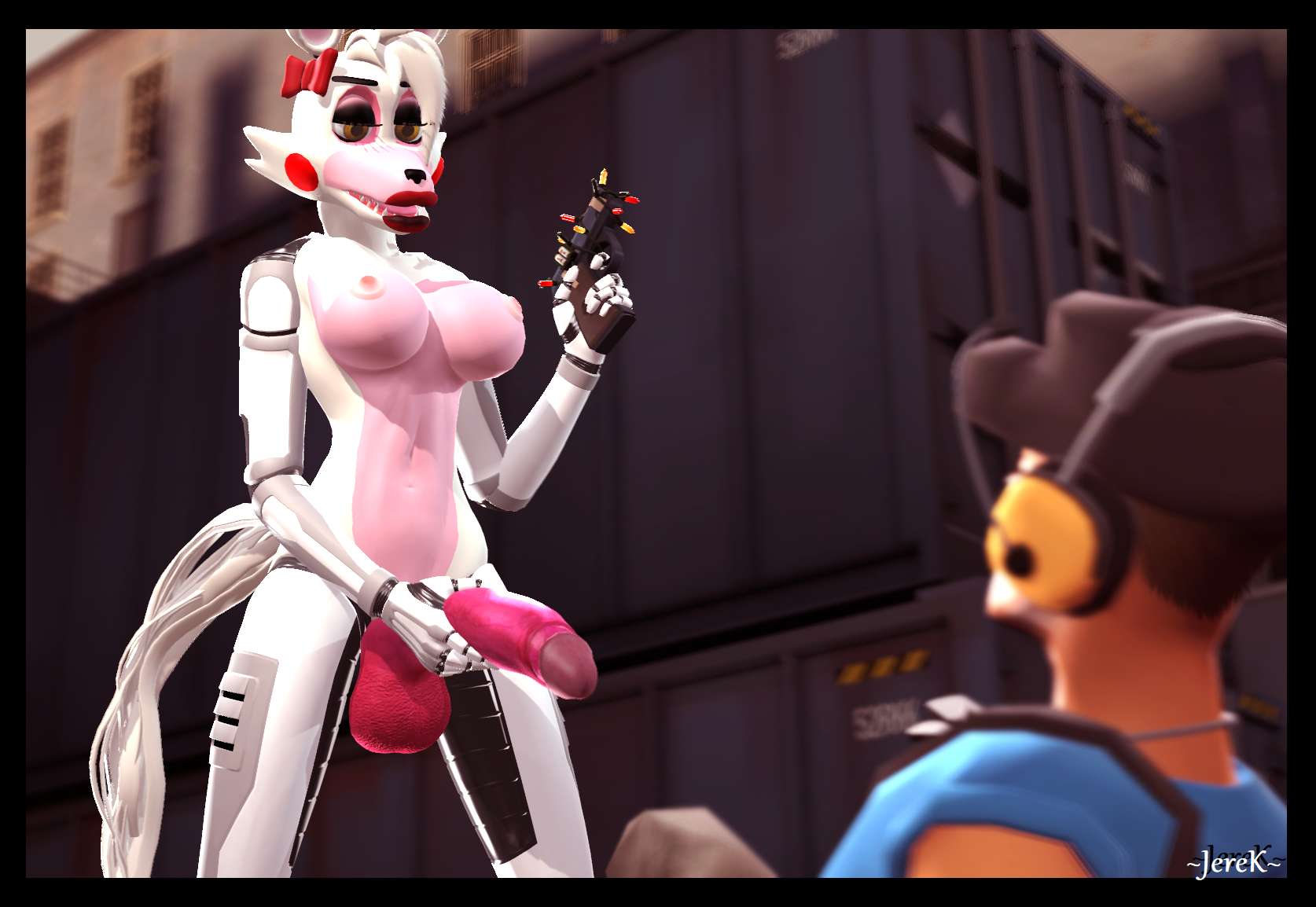mangle (fnaf)+scout+scout (team fortress 2) .