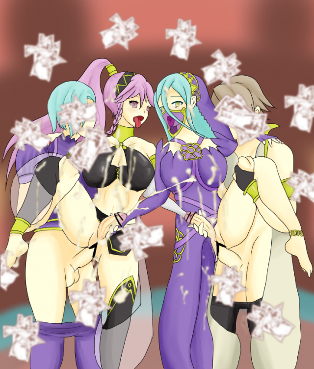 azura (fire emblem)+inigo+olivia (fire emblem)+shigure (fire emblem)