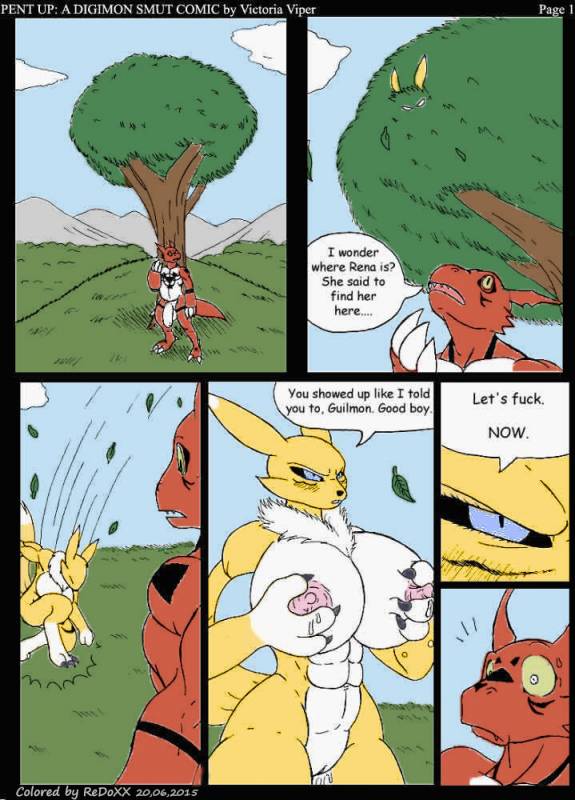 guilmon+renamon