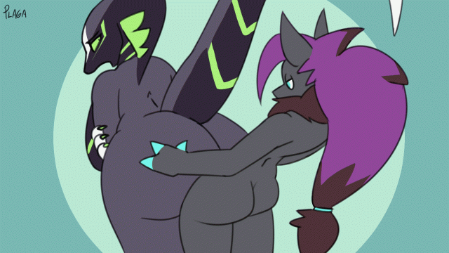 original character+shiny pokemon+zoroark