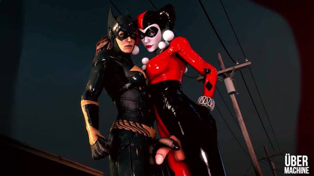 barbara gordon+batgirl+harley quinn