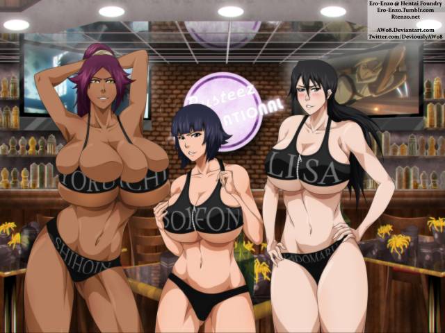 lisa yadomaru+shihouin yoruichi+soi fon+soifon