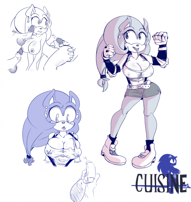 sonic the hedgehog+tifa lockhart