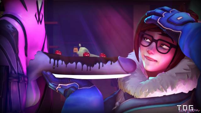 mei (overwatch)+widowmaker