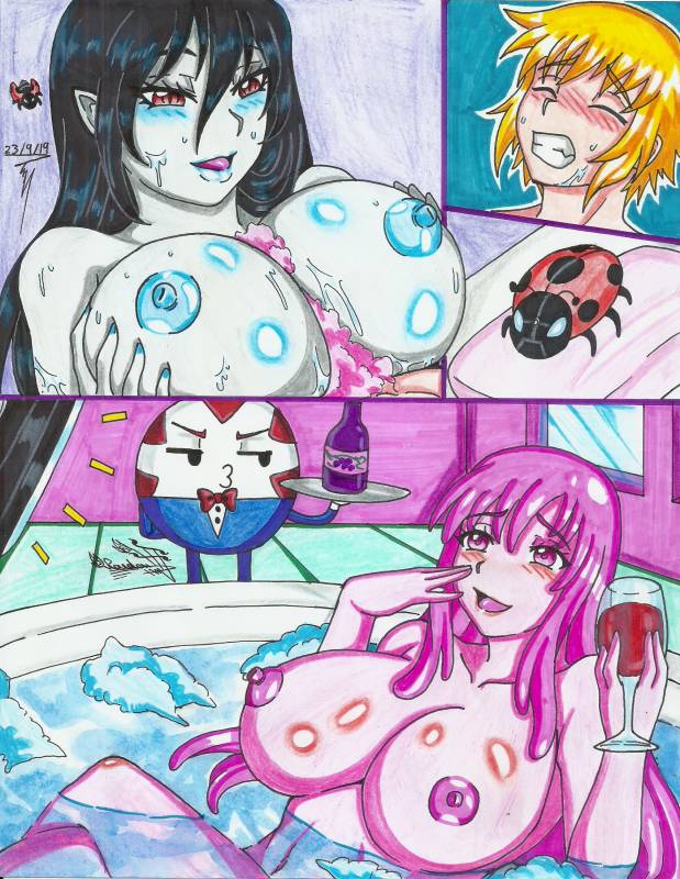 finn the human+marceline+marceline abadeer+peppermint butler+princess bubblegum