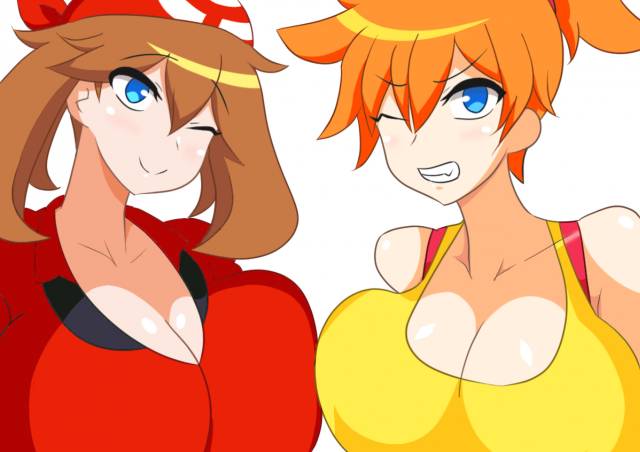 kasumi (pokemon)+may (pokemon)