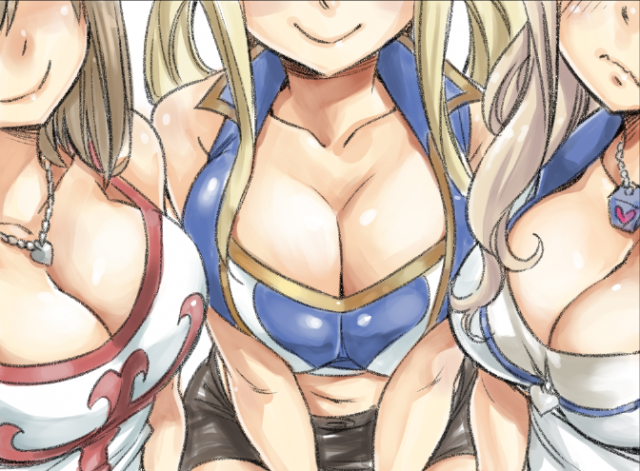 elie+lucy heartfilia+rebecca (eden's zero)