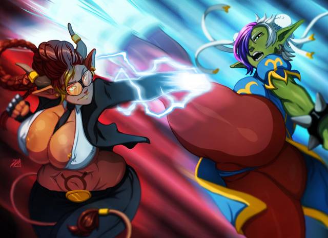 chun-li+crimson viper+excellia (corruption of champions)+orc+vem