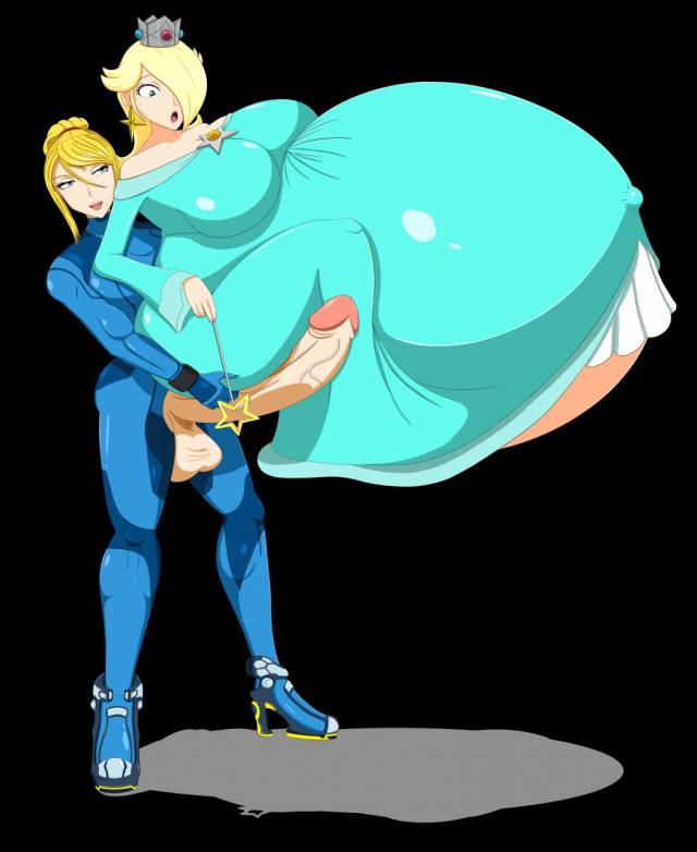 princess rosalina+samus aran