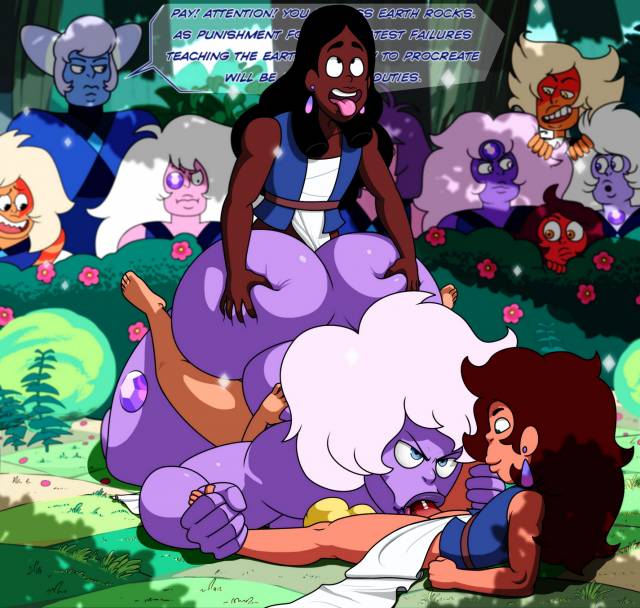amethyst (steven universe)+carnelia- (steven universe)+hok- blue agate+jaspeg- (steven universe)+skinnw- jaspersix (steven universe)