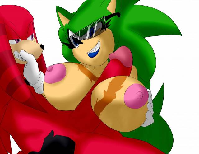 knuckles the echidna+scourge the hedgehog