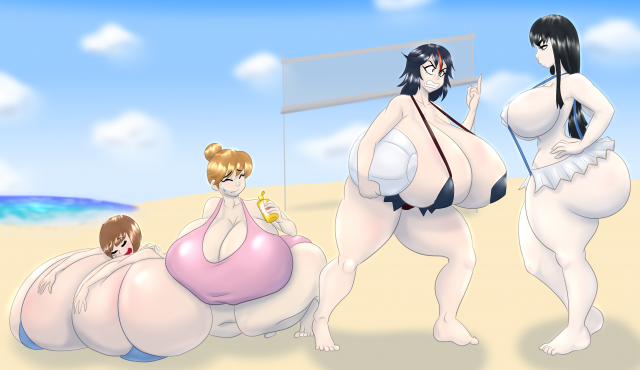 kiryuuin satsuki+mankanshoku mako+mankanshoku sukuyo+matoi ryuuko