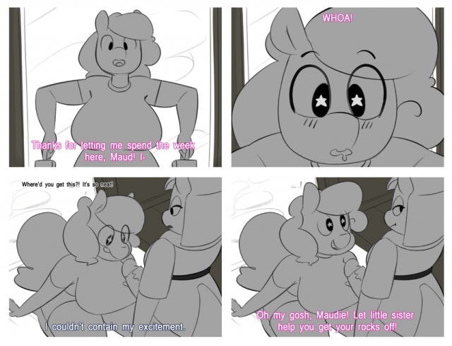 maud pie+pinkie pie (mlp)