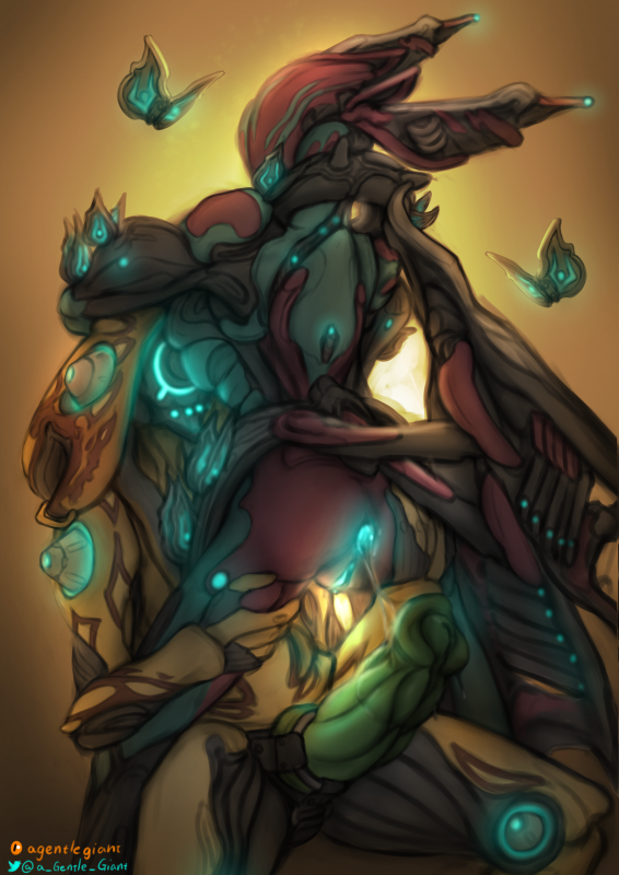 ivara (warframe)+tenno+titania (warframe)