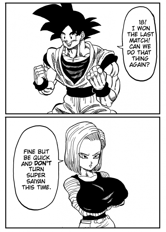 android 18+son goku
