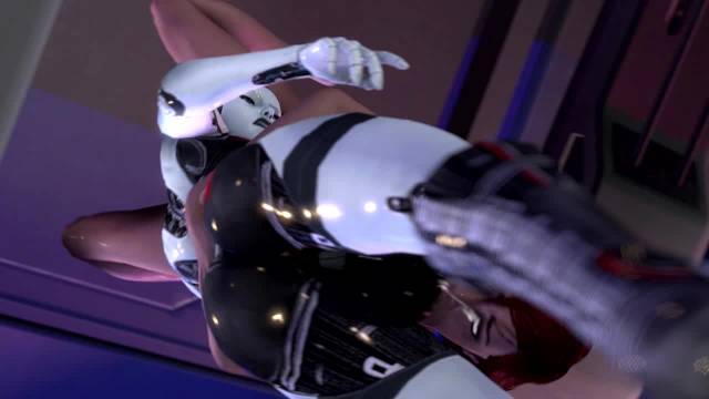 commander shepard+edi+femshep