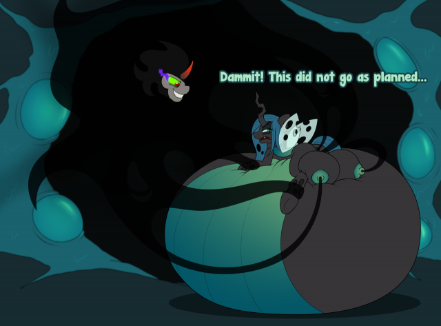 changeling+king sombra (mlp)+queen chrysalis (mlp)