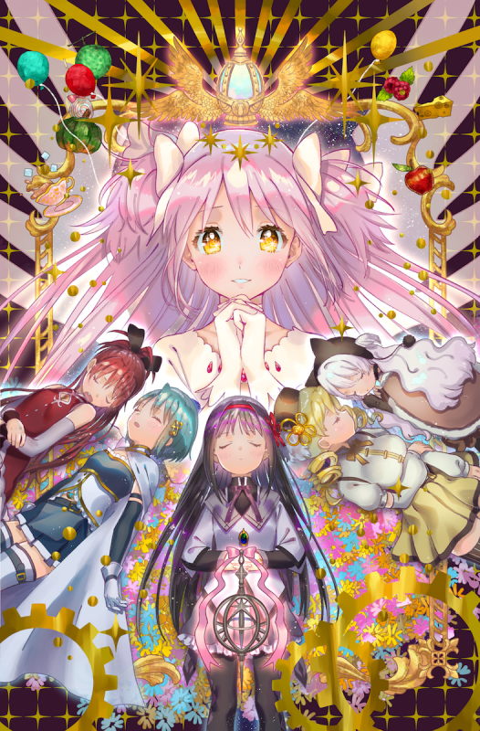akemi homura+kaname madoka+miki sayaka+momoe nagisa+sakura kyouko+tomoe mami+ultimate madoka