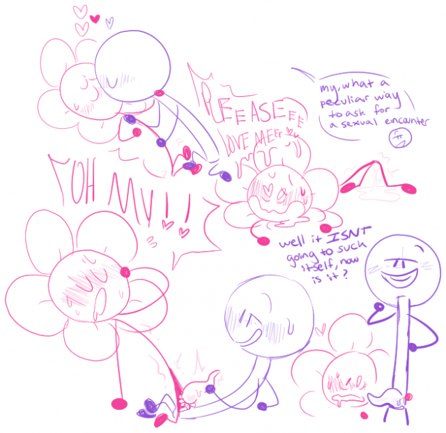 flower (bfdi)+lollipop (bfdi)