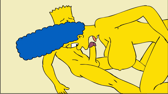bart simpson+marge simpson