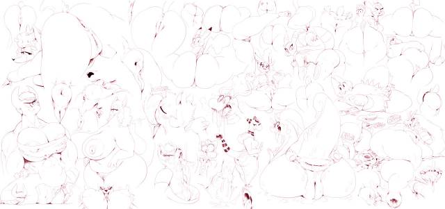 ampharos+blaziken+dragonite+goodra+lopunny+mienfoo+mienshao+munchlax+pikachu+umbreon