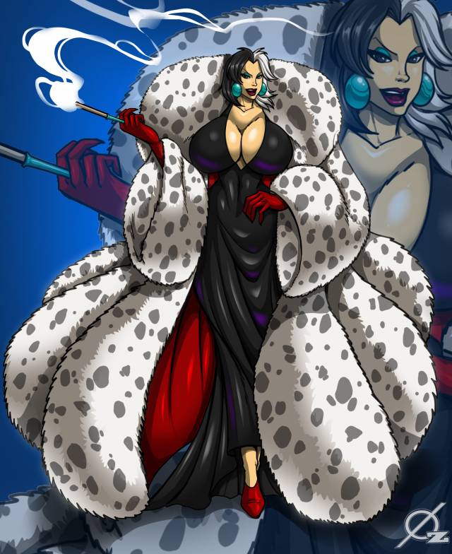burgundy+cruella de vil+smoker