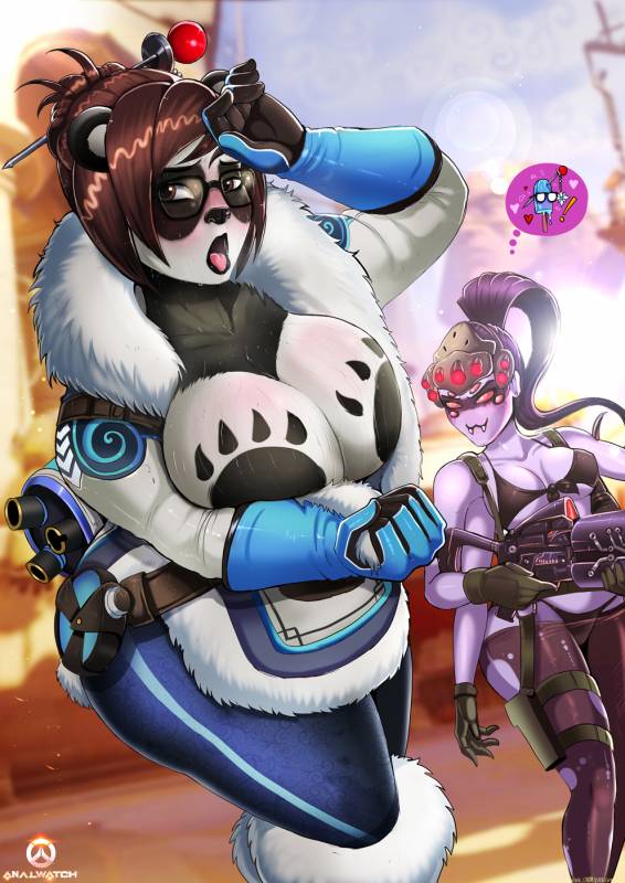 mei (overwatch)+quiet (metal gear) (cosplay)+widowmaker