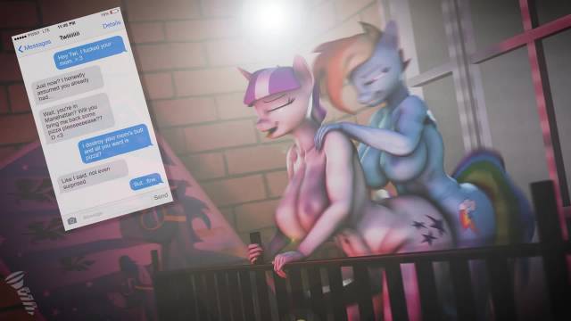 rainbow dash (mlp)+twilight velvet (mlp)