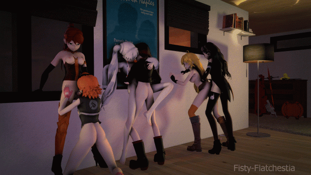 blake belladonna+nora valkyrie+pyrrha nikos+ruby rose+weiss schnee+yang xiao long