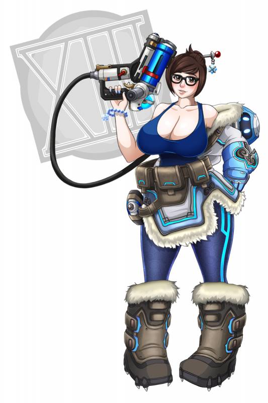 mei (overwatch)+snowball (overwatch)
