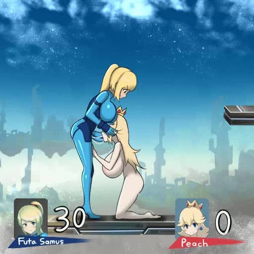 princess peach+samus aran