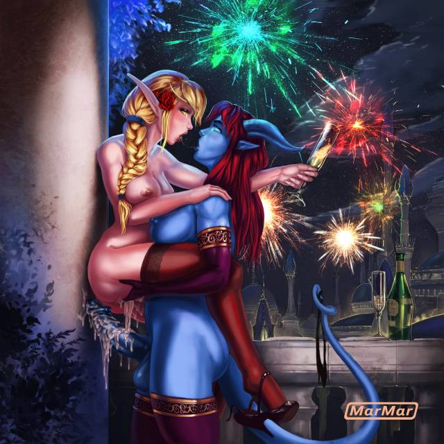 blood elf+draenei+shareel