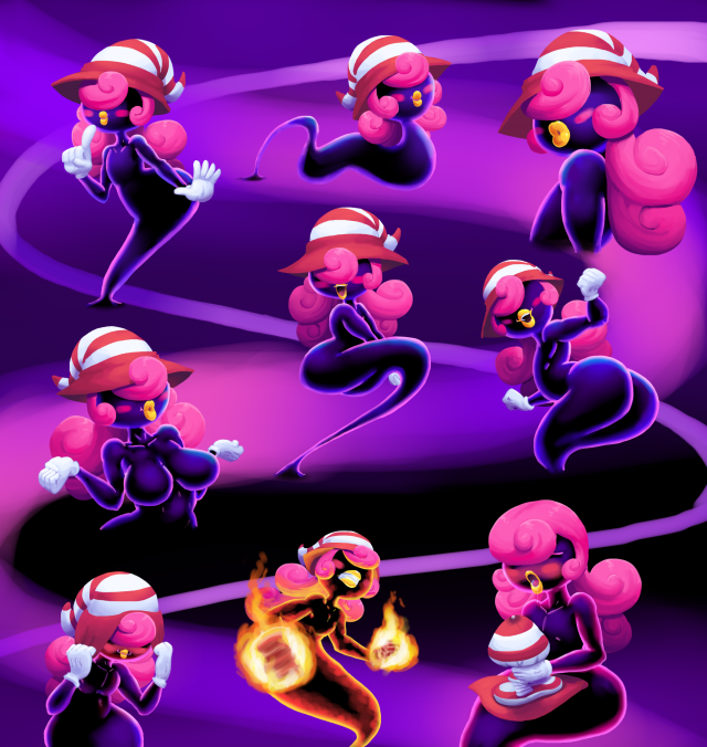 shadow siren+vivian+vivian (paper mario)