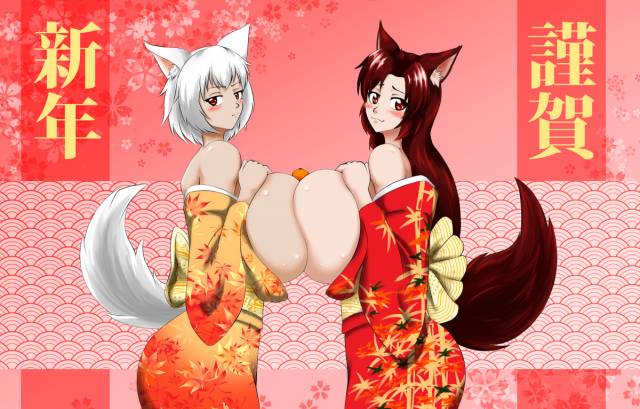 imaizumi kagerou+inubashiri momiji