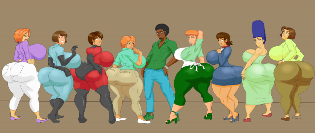 ann possible+dexter's mom+helen parr+lila test+lois griffin+madeline fenton+marge simpson+trudy proud