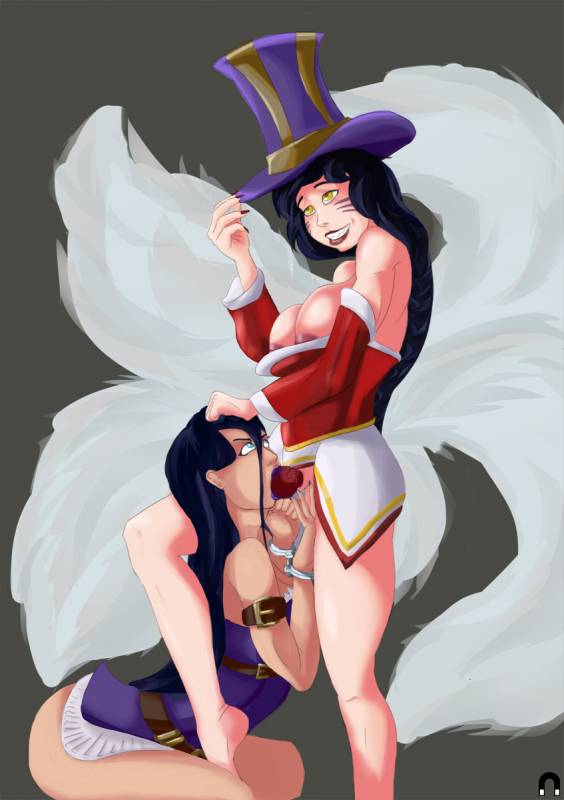 ahri+caitlyn