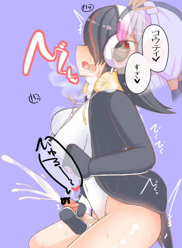 emperor penguin (kemono friends)+royal penguin (kemono friends)