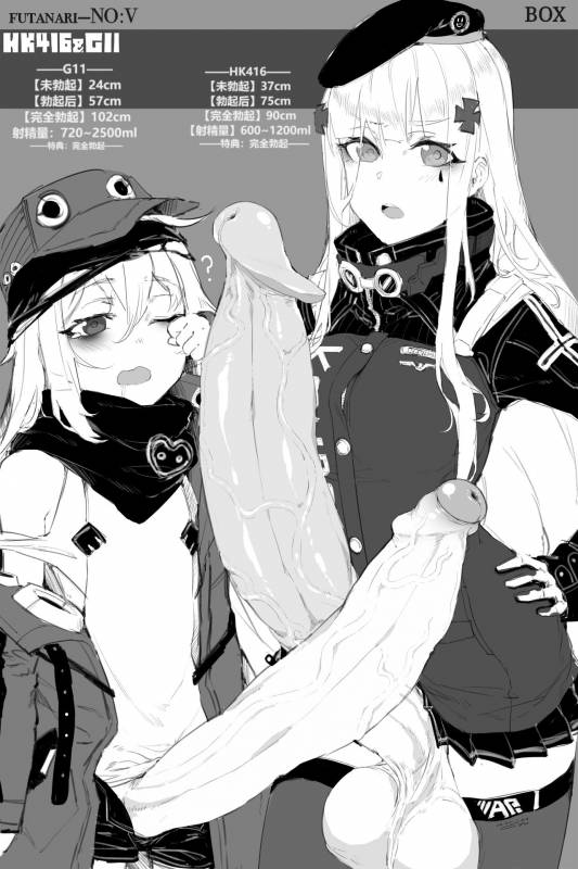 g11 (girls frontline)+hk416 (girls frontline)